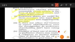 NCERT  preference shares meaning merits and limitations  class 11 business studies [upl. by Broddy]