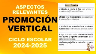 Promoción vertical aspectos relevantes USICAMM 20242025 [upl. by Latsirc]