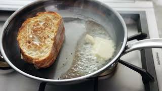 Tyler Florence Makes ButterBasted Grilled Cheese  Tyler Florence x Hestan NanoBond® Cookware [upl. by Newby]