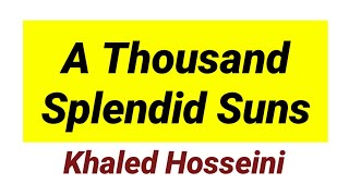 A thousand splendid suns novel by Khaled Hosseini in hindi summary [upl. by Ennairb]