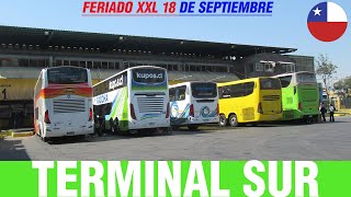 Terminales y Rodoviarios 31  Movimiento de Buses en Terminal Sur [upl. by Dlanod320]