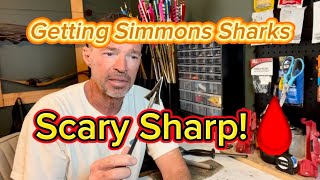 How To Get Simmons Shark Broadheads Scary Sharp [upl. by Johppah963]