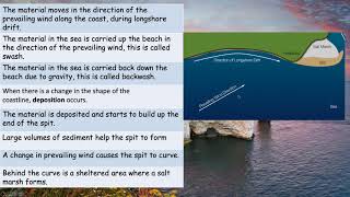 AQA geography Coasts Depositional Landforms [upl. by Thetisa]