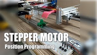 Stepper Motor Position Control with Pushbutton Switches Programming [upl. by Kotz]