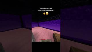 Safest base in Minecraft minecraft minecraftsong minecraftmemes [upl. by Garzon]