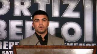 Ortiz vs Berto press conference [upl. by Arbma]