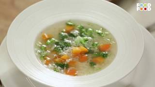 Vegetable soup  Cooksmart  Sanjeev Kapoor Khazana [upl. by Nesto535]