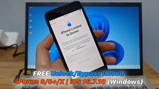 FREE UnlockBypass iCloud iPhone 88X  iOS 16710 Windows [upl. by Thrasher639]