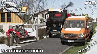 Removing snow from property  Lawn Care on Untergriesbach  Farming Simulator 19  Episode 10 [upl. by Margherita859]