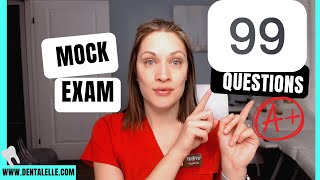 99 Questions Dental Assisting and Dental Hygiene Mock Exam Package [upl. by Aretha981]