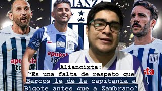 Aliancixta “Es una falta de respeto que Barcos le dé la capitanía a Bigote antes que a Zambrano” [upl. by Hobard]