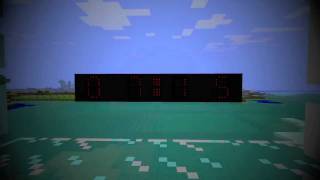 Minecraft Redstone Digital Clock Timelapse [upl. by Anilrahc]