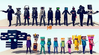 CAMERAMAN TEAM vs MINECRAFT TEAM  Totally Accurate Battle Simulator  TABS [upl. by Bomke]