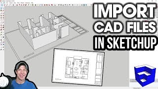 Importing CAD FILES into SketchUp [upl. by Aninotna]