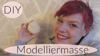 MODELLIERMASSE SELBER MACHEN I AN DER LUFT TROCKNEN I DEUTSCH 2016 [upl. by Solegnave]