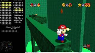 Super Mario 64 Kaizo Brown Stars  Course 4 Turquoise Lava Cave Savestateless [upl. by Nillor812]