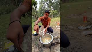 Making Paneer Wali Meggi In Jungle shorts [upl. by Ezara]