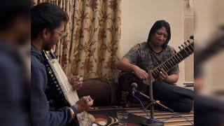 Shakir Khan and Momin Khan on Sitar and Sarangi  Raag Bageshree [upl. by Rainwater]