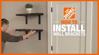 How to Install Wall Brackets  DIY Projects  The Home Depot [upl. by Rosenkrantz177]