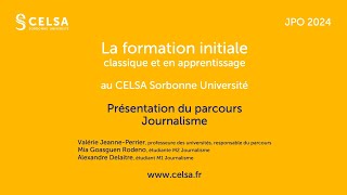 JPO CELSA 2024  Conférence Journalisme [upl. by Everard]