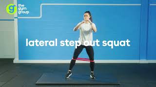 How To Do A Lateral Step Out Squat  The Gym Group [upl. by Aneetsirhc]