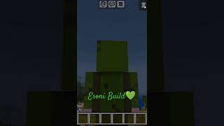 Esoni TV Build💚 omocraftesoni [upl. by Alekim]