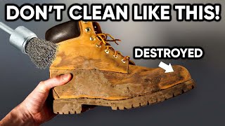 DONT Clean Your Boots This Way Reacting to VIRAL Boot Cleaning Video [upl. by Lleneg]