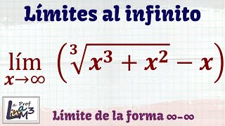 Límites en el infinito  Ejercicio 9  La Prof Lina M3 [upl. by Salocin]