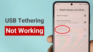 FIXED  USB Tethering Not Working Only Charging [upl. by Kylander]