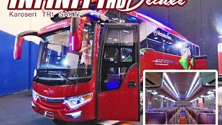 BUS BARU  INFINITY HD DELUXE  Karoseri Tri Sakti  MB COMVEX Indonesia [upl. by Dael371]