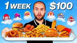 I only ate fast food value meals for 1 week 100 budget [upl. by Nnairol474]