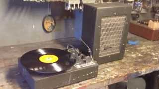 Califone 6U7C PortableSchool Record Player [upl. by Fauver319]