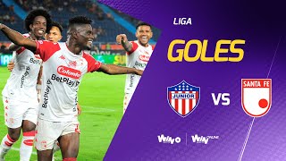 Junior vs Santa Fe 23  Liga BetPlay Dimayor 20222  Cuadrangulares  Fecha 4 [upl. by Aryamo]