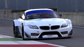 2 x BMW Z4 GT3 Pure V8 Engine Sound [upl. by Cindra]