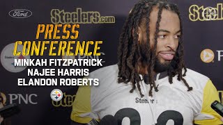 Fitzpatrick Harris Roberts on preparing for Wild Card game vs Bills  Pittsburgh Steelers [upl. by Madid]