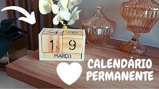 DIY CALENDÁRIO PERMANENTE  FAÇA VOCÊ MESMO [upl. by Areem]