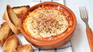 Queso Provolone con Tomate al Horno  Recetas de aperitivo fáciles [upl. by Tnahsin737]