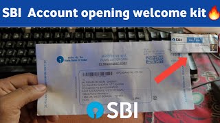 SBI Account opening welcome kit🔥 ।। SBI new account open KIT SBI SBIWELCOMEKIT SBIBANK [upl. by Ytirev]