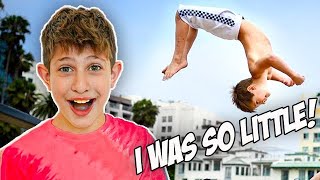 Kid VS Adults GYMNASTICS Challenge 😱 [upl. by Itnahs654]