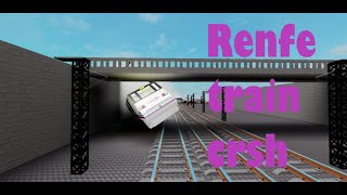 Renfe train crash Roblox Studios [upl. by Lemcke511]