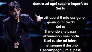 Fabrizio Moro Sei Tu Testo [upl. by Kcinomod687]