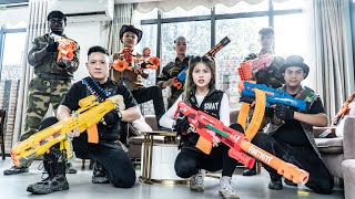 Nerf Guns War  Nerf Guns SWAT TEAM Takes Down Criminal Groups in EPIC Escape [upl. by Kriste]