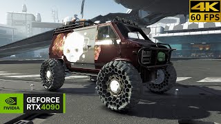 4K Starfield Ultra Realistic Graphic Car Mods  Crimson Gang Van Standalone RTX 4090 Gameplay [upl. by Ziom]