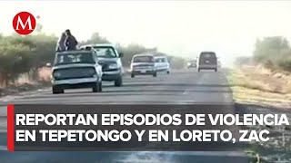 Reportan dos balaceras en Zacatecas [upl. by Ambrosane]