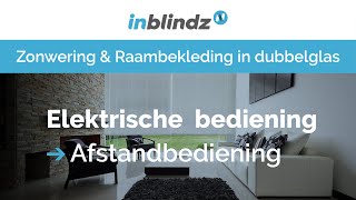 Elektrische bediening  InBlindz® zonwering en raambekleding in dubbelglas [upl. by Ahsaei522]