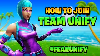 How To Join Team Unify Join a Fortnite Clan Recruitment Challenge [upl. by Valeda]