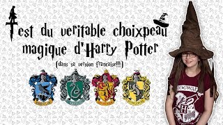 TEST DU VERITABLE CHOIXPEAU MAGIQUE DHARRY POTTER [upl. by Ardnazxela]