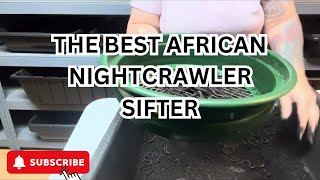 African nightcrawlers My Favorite Sifter Set up [upl. by Yendroc]