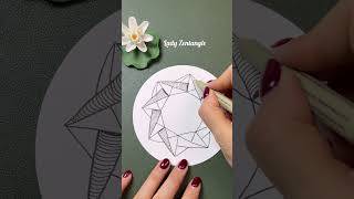 Zentangle patterns for beginners  How to draw zentangle  zentangle patterns [upl. by Blaine]