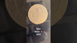 Taler Basel Schweiz 🇨🇭 1622 tbmuenzen coin münzen numismatik schweiz [upl. by Adilen]